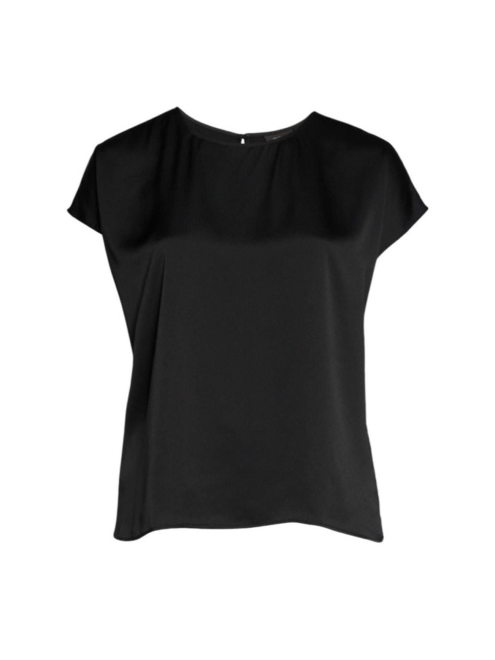 Halogen Black Cap Sleeve Blouse XXL | Minimalist Workwear Top